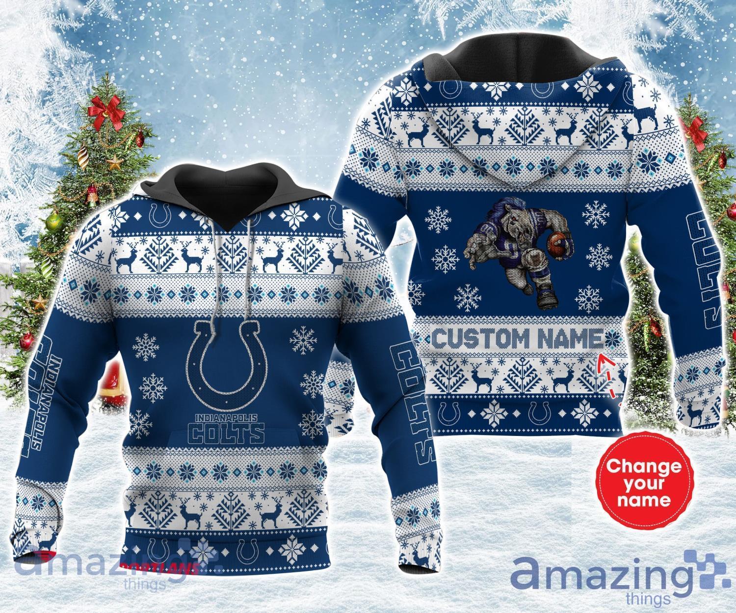 Indianapolis Colts Nfl Personalized Name All Over Printed 3D Shirt For Fans Product Photo 1