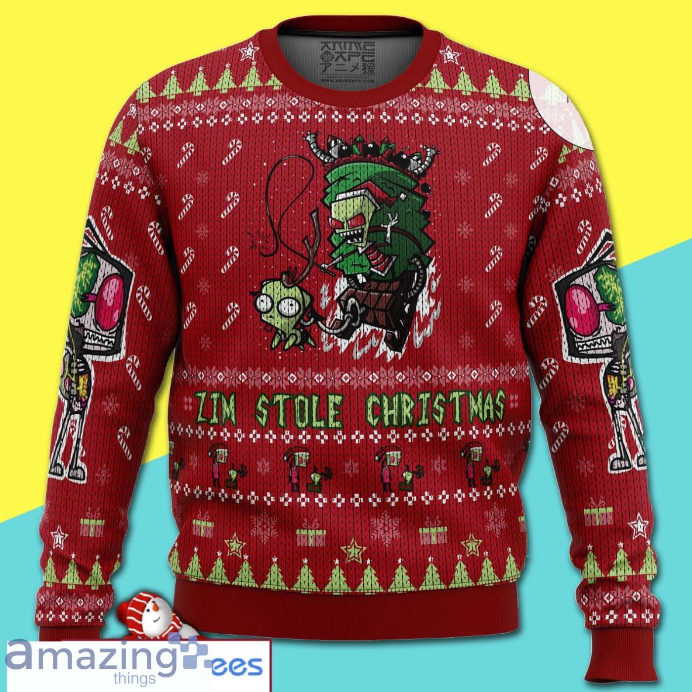 Invader Zim Doom Doom Doom Merry Christmas All Over Print Ugly Sweater Product Photo 1