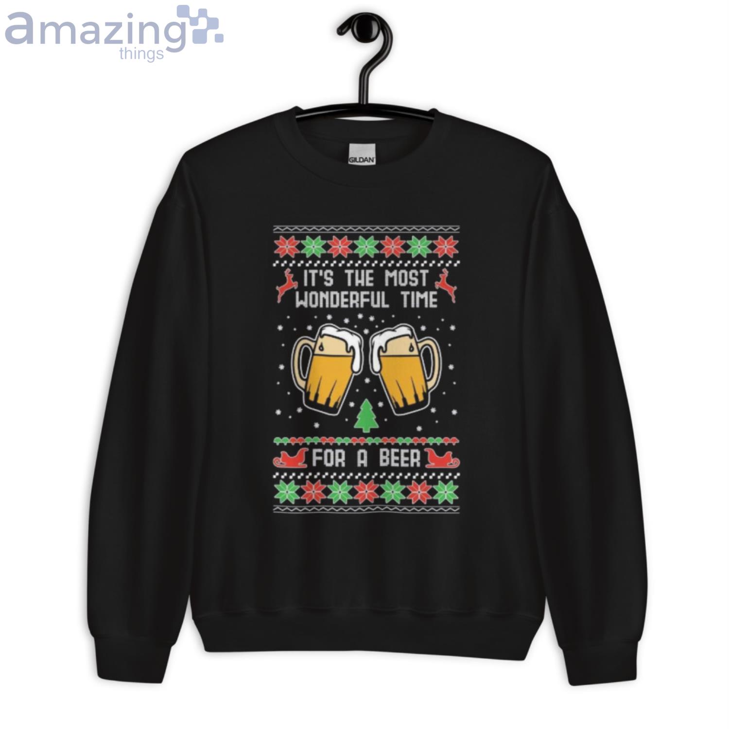 It's The Most Wonderful Time For A Beer Christmas Shirt image Its The Most Wonderful Time For A Beer Christmas Shirt - Short Sleeve T-Shirt-1