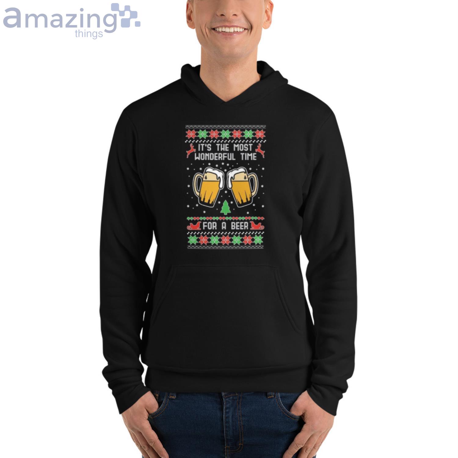 It's The Most Wonderful Time For A Beer Christmas Shirt image Its The Most Wonderful Time For A Beer Christmas Shirt - Short Sleeve T-Shirt