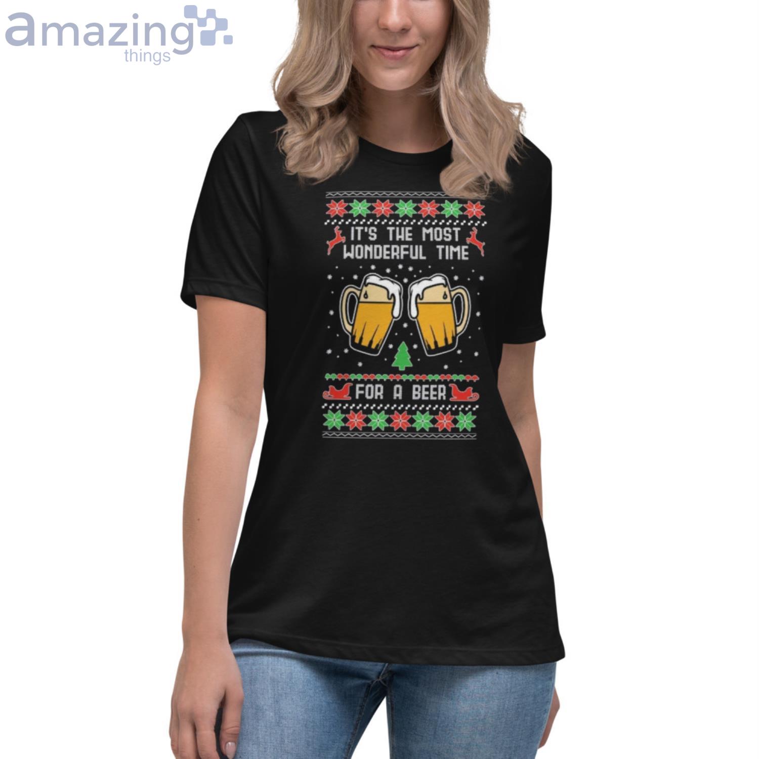 It's The Most Wonderful Time For A Beer Christmas Shirt image Its The Most Wonderful Time For A Beer Christmas Shirt - Unisex Crewneck Sweatshirt
