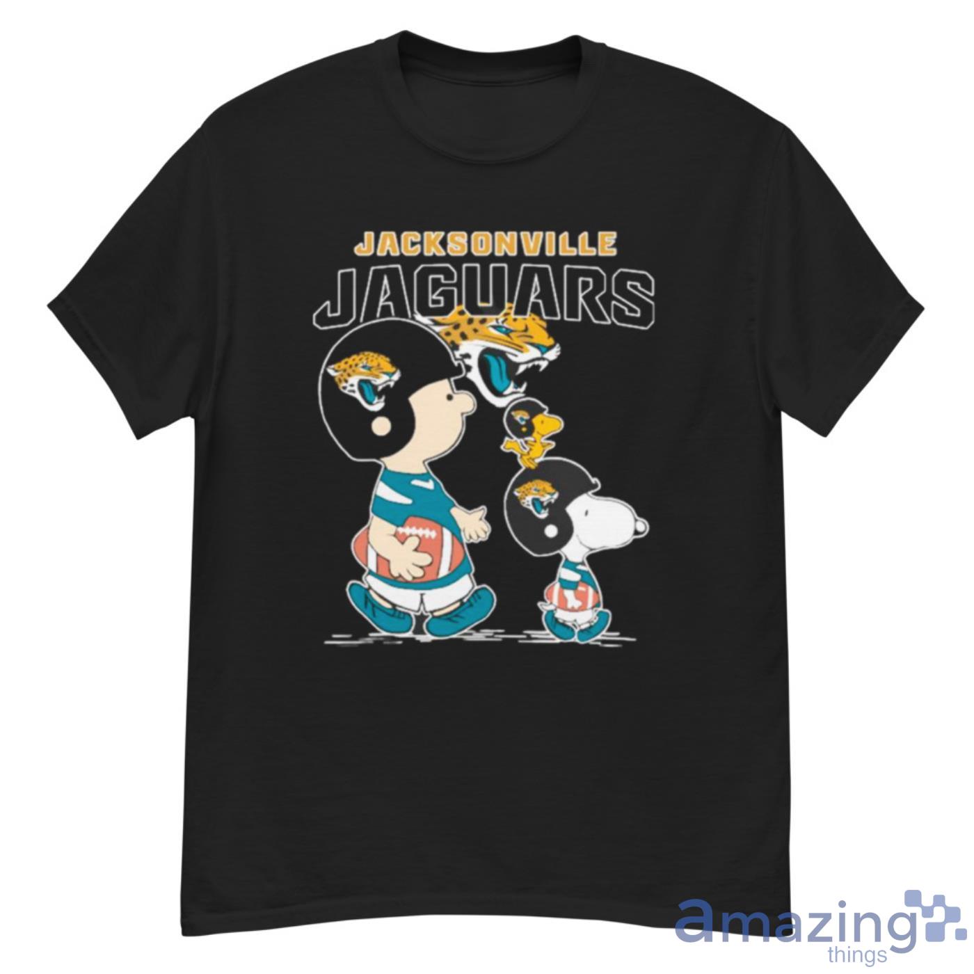 Jacksonville Jaguars Let's Play Football Together Snoopy Charlie Brown And  Woodstock Shirt