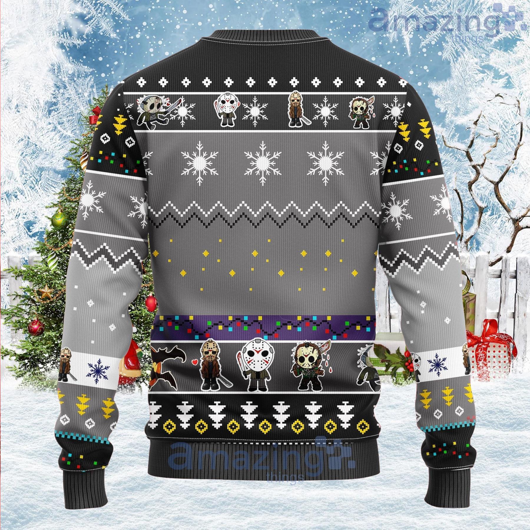 Jason Voorhees Chibi Ugly Christmas Sweater image Jason Voorhees Chibi Ugly Christmas Sweater Product Photo 2