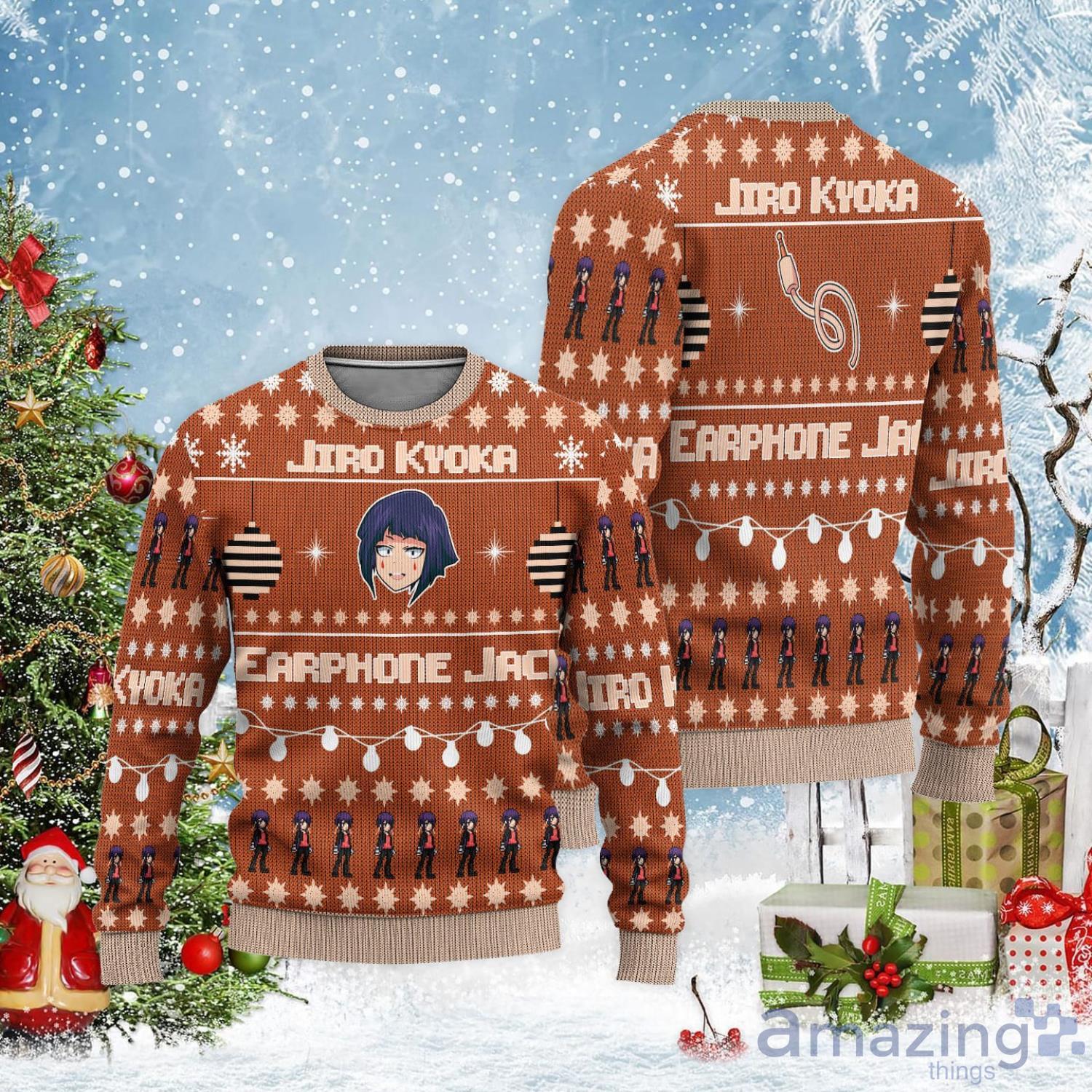 Jiro Kyoka Fans My Hero Academia Ugly Christmas Sweater Product Photo 1