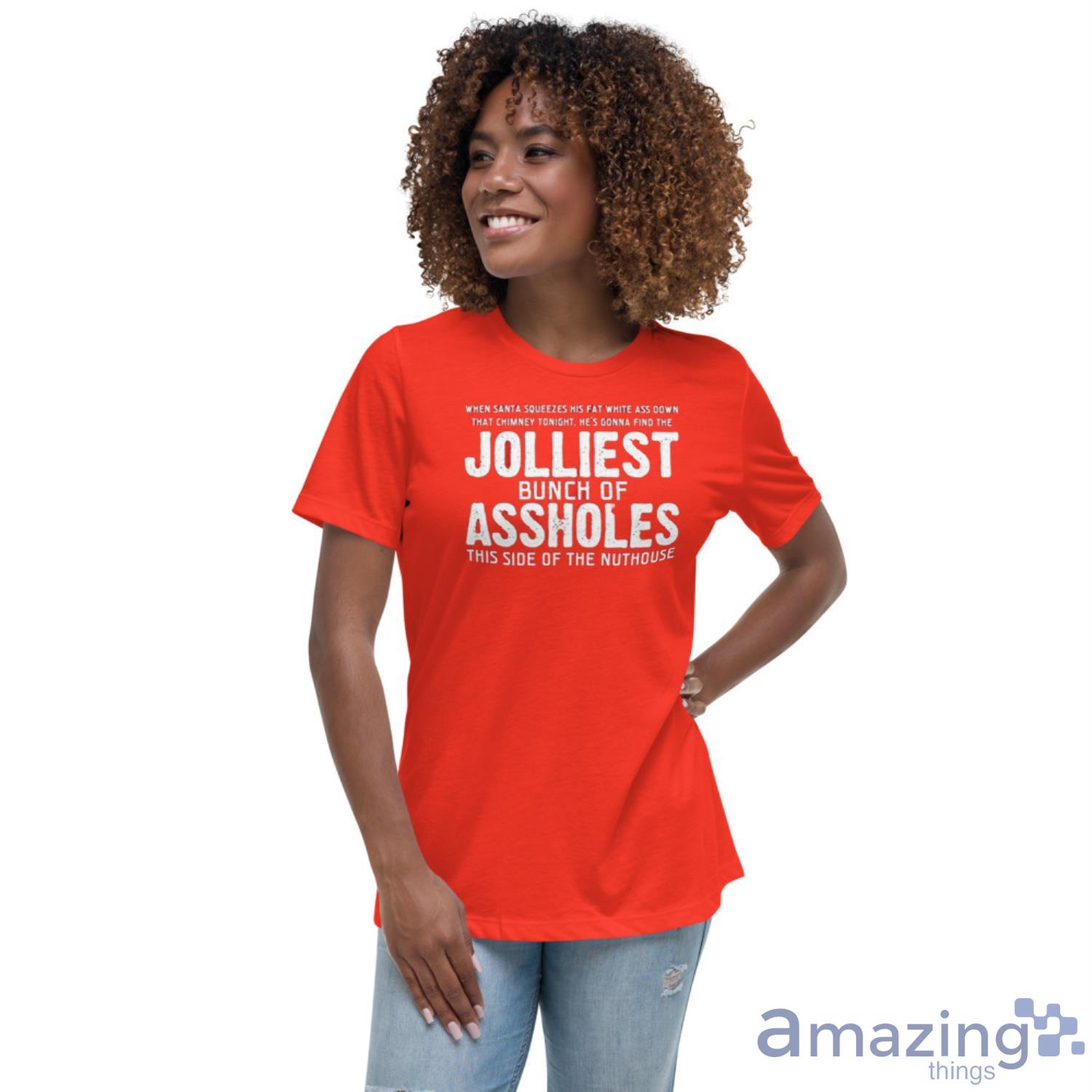 Jolliest Bunch Of AHoles Tshirt Funny Christmas Sweatshirt image Jolliest Bunch Of AHoles Tshirt Funny Christmas Sweatshirt
