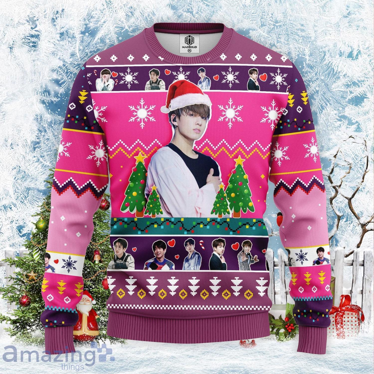 Jungkook Bts Christmas Gift Cute Christmas Gift Ugly Christmas Sweater