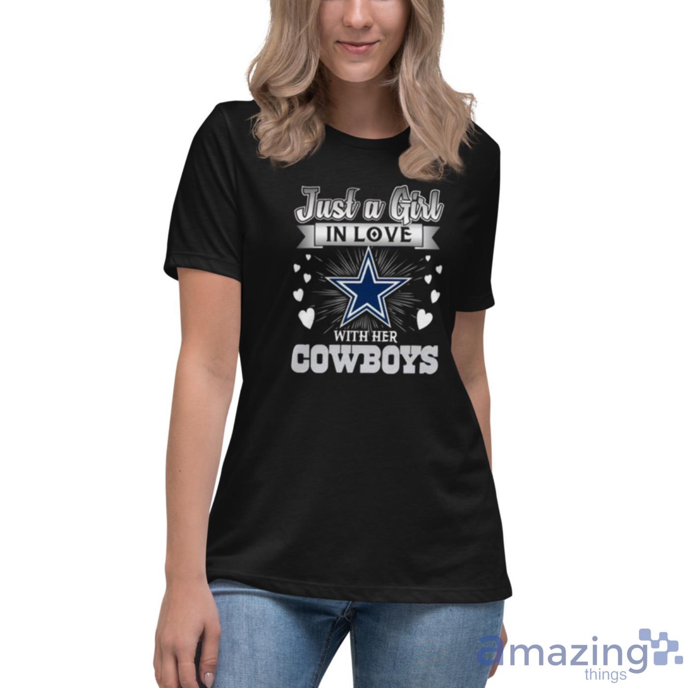 She Loves The D Dallas Cowboys Vintage Tee, Women's Dallas Cowboys Apparel  - Bring Your Ideas, Thoughts And Imaginations Into Reality Today