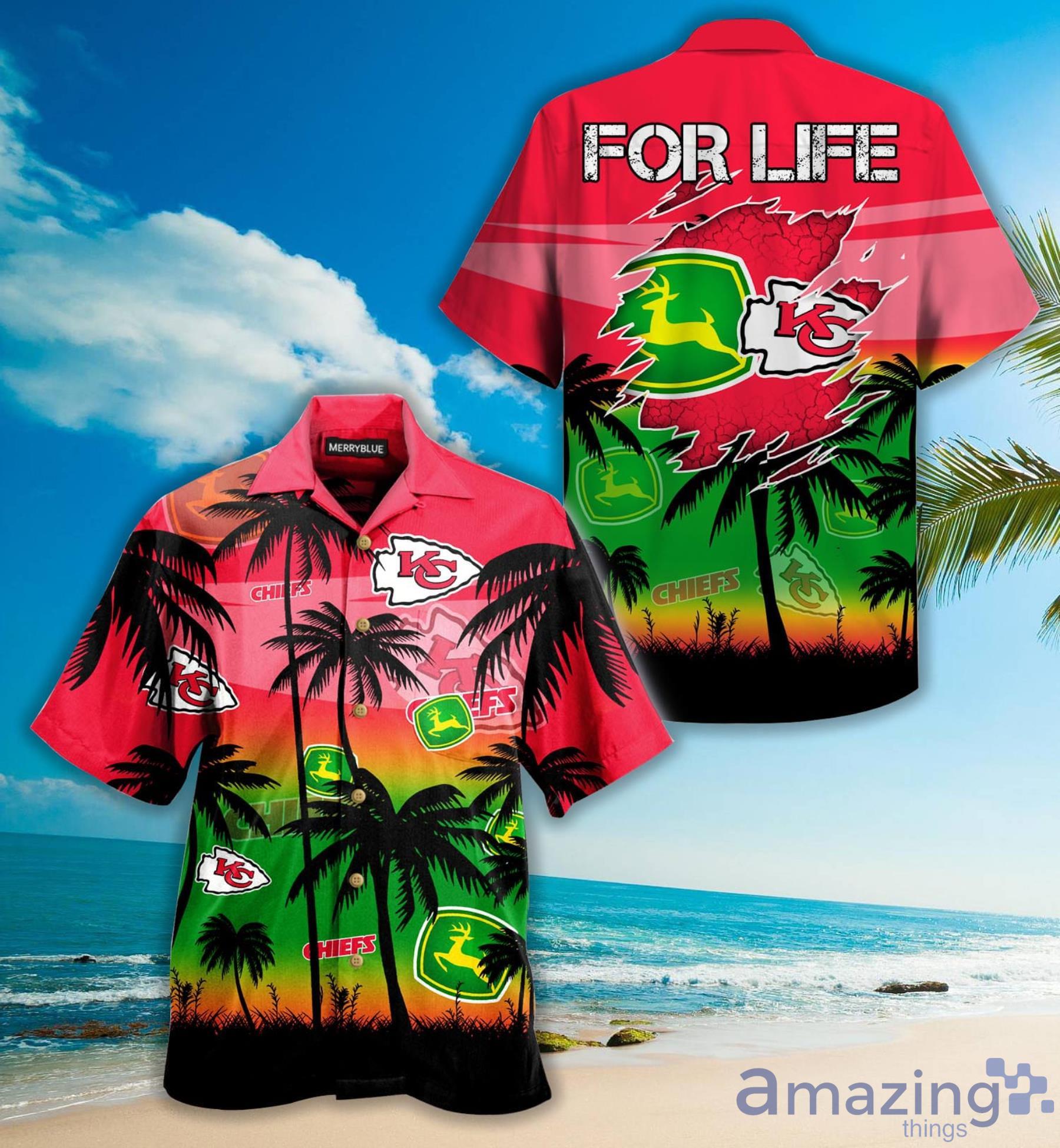 Kanas City Chiefs Nfl John Deere Nfl Hawaiian Shirt For Fans Product Photo 1