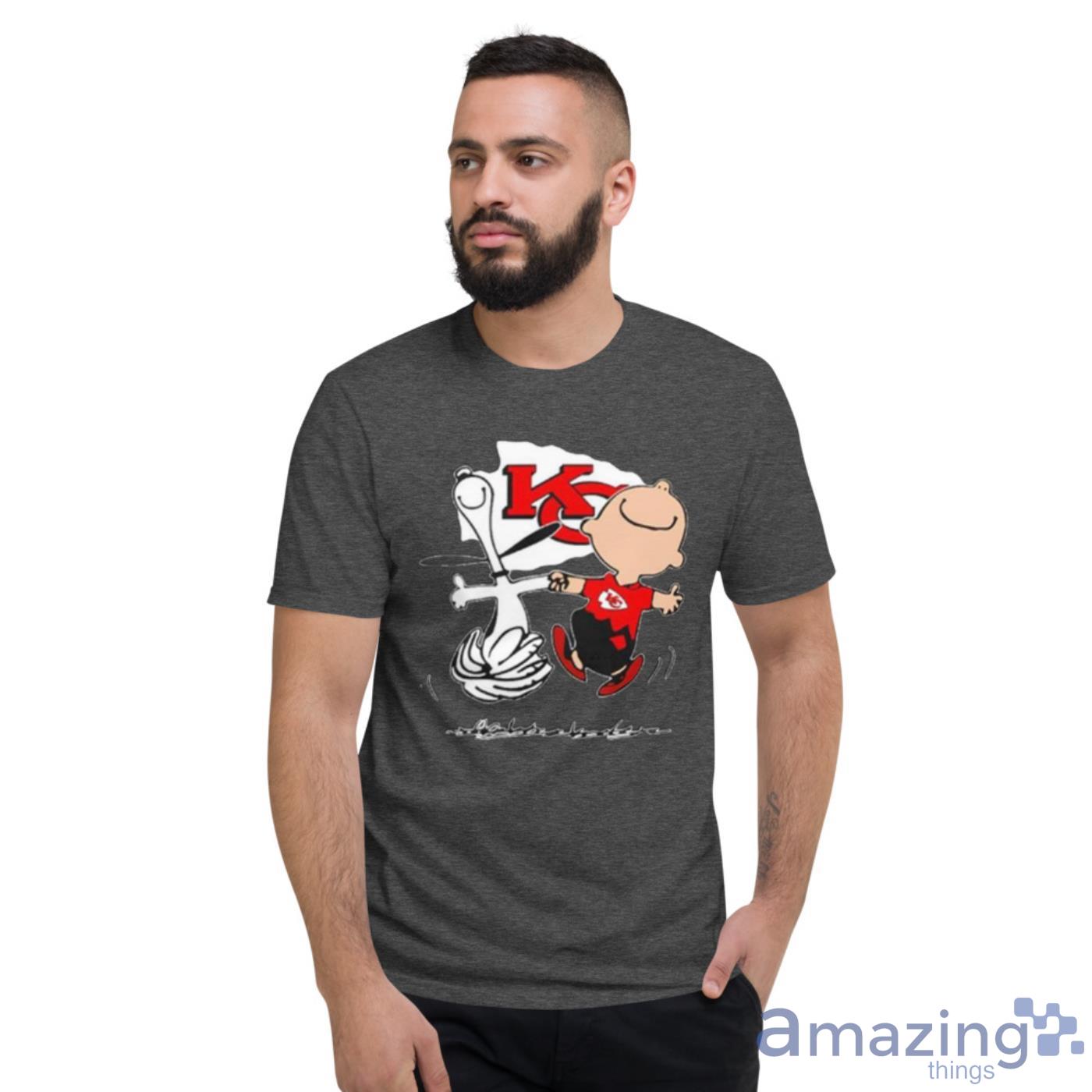 Kansas City Chiefs Snoopy And Charlie Brown Fan T-Shirt - Peanutstee