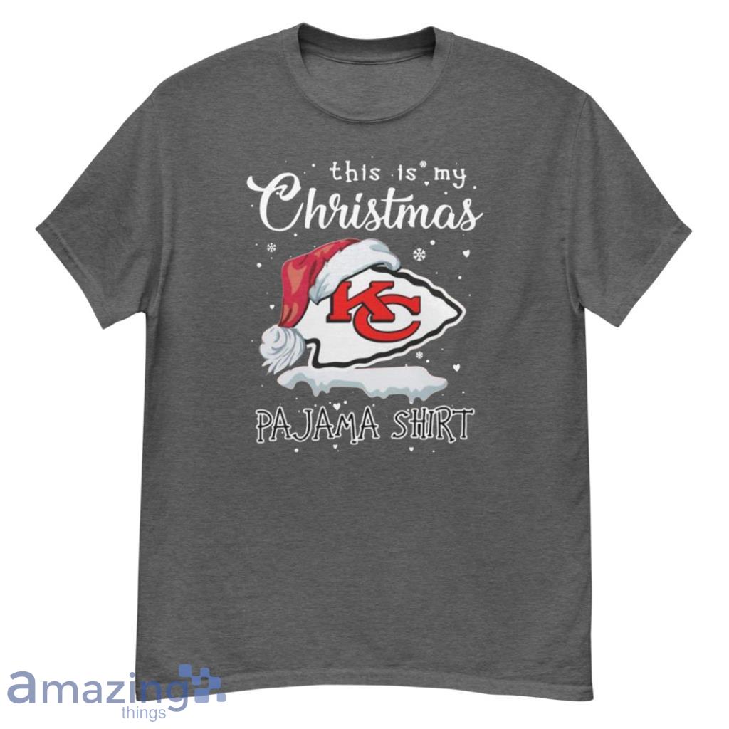 Kansas City Chiefs Christmas T-Shirt Cotton For Men Size S-3XL