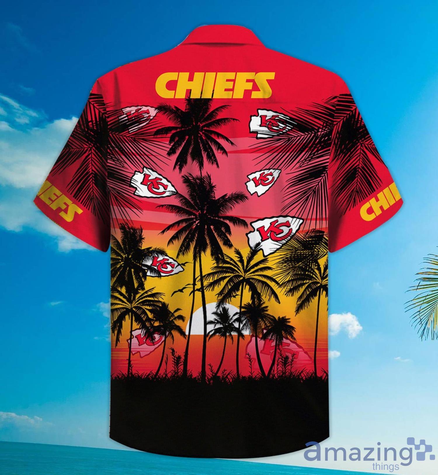 Chiefs Hawaiian Shirt Kansas Chiefs Sunset Hawaiian Shirt