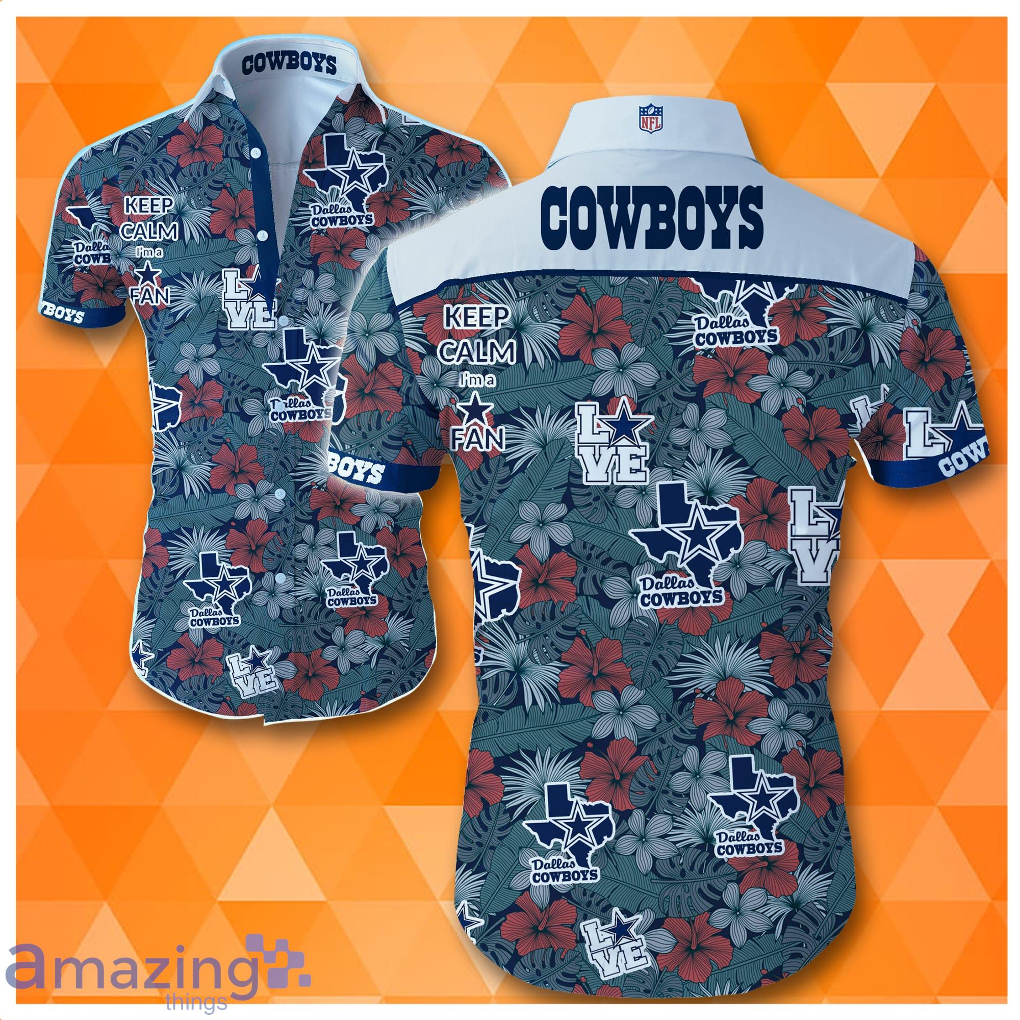 Keep Calm I'm A Fan Dallas Cowboys Nfl Hawaiian Shirt image Keep Calm I'm A Fan Dallas Cowboys Nfl Hawaiian Shirt Product Photo 1