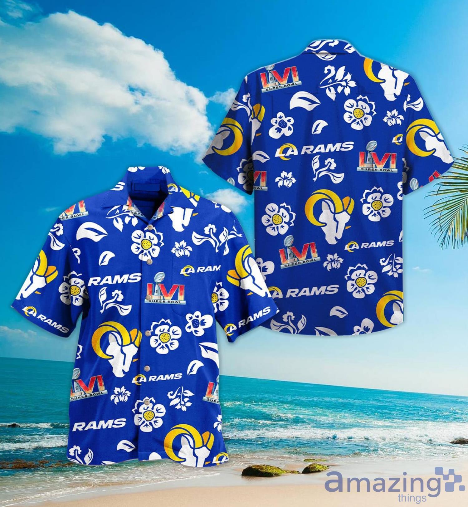 La Rams Super Bowl Lvi Champions Hawaiian Shirt For Fans Product Photo 1