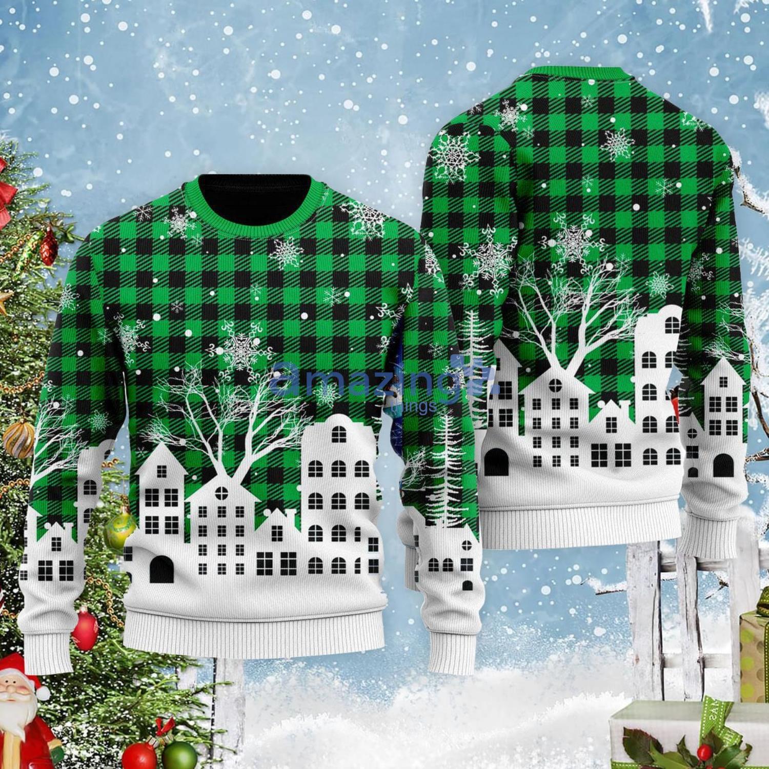 Light Up Christmas Tonight Pattern Christmas Gift Ugly Christmas Sweater Product Photo 1