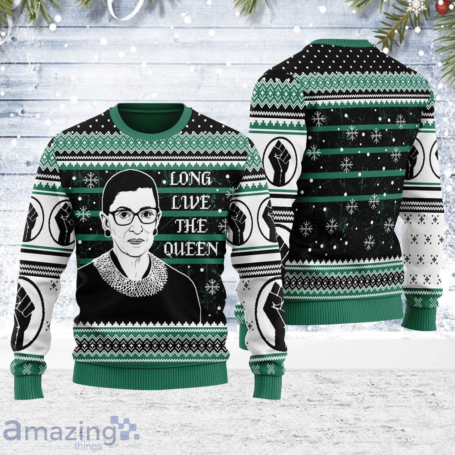 Long Live The Queen Ugly Christmas Sweater Christmas Gift Product Photo 1