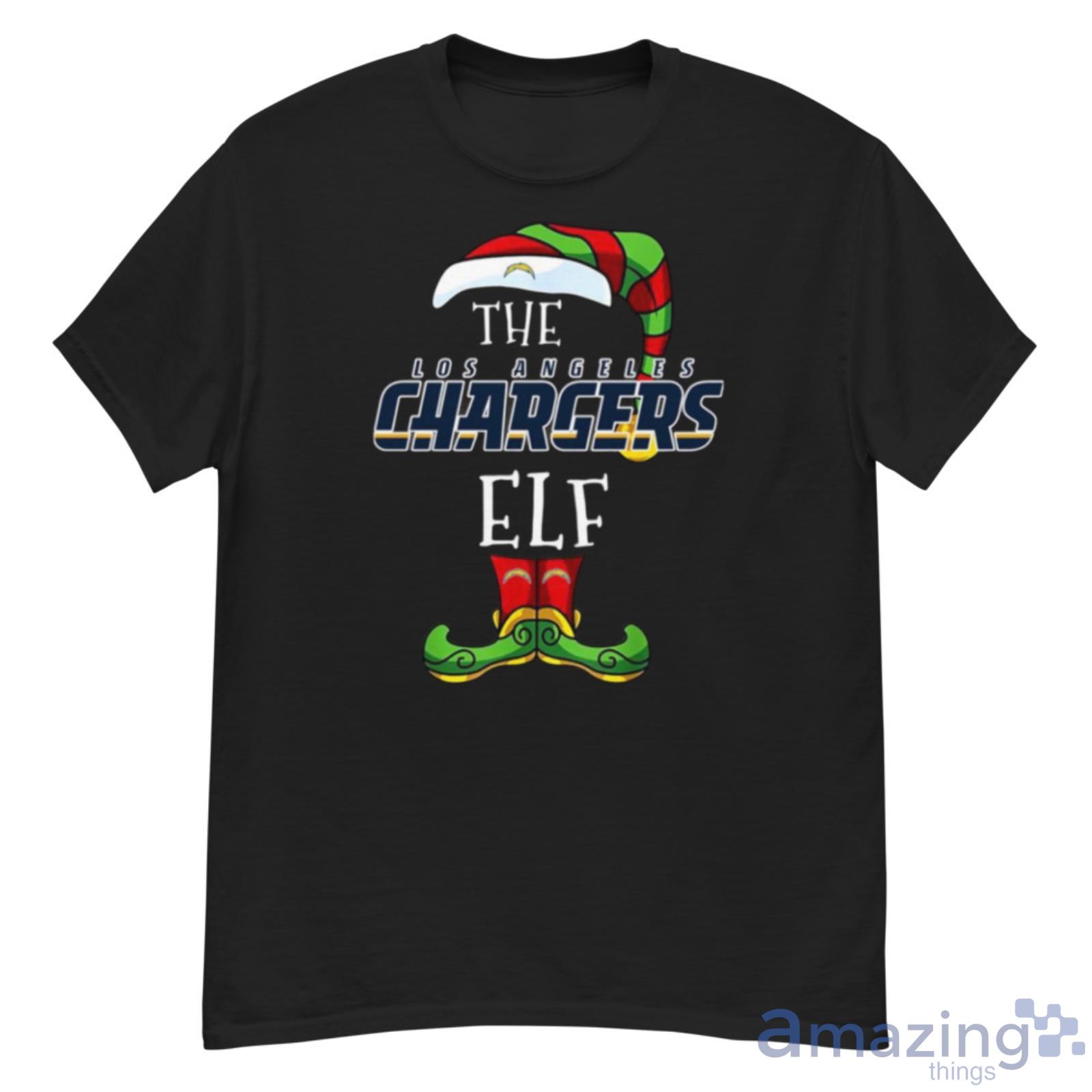 Los Angeles Chargers Christmas Elf Funny Nfl Shirt - G500 Men’s Classic T-Shirt