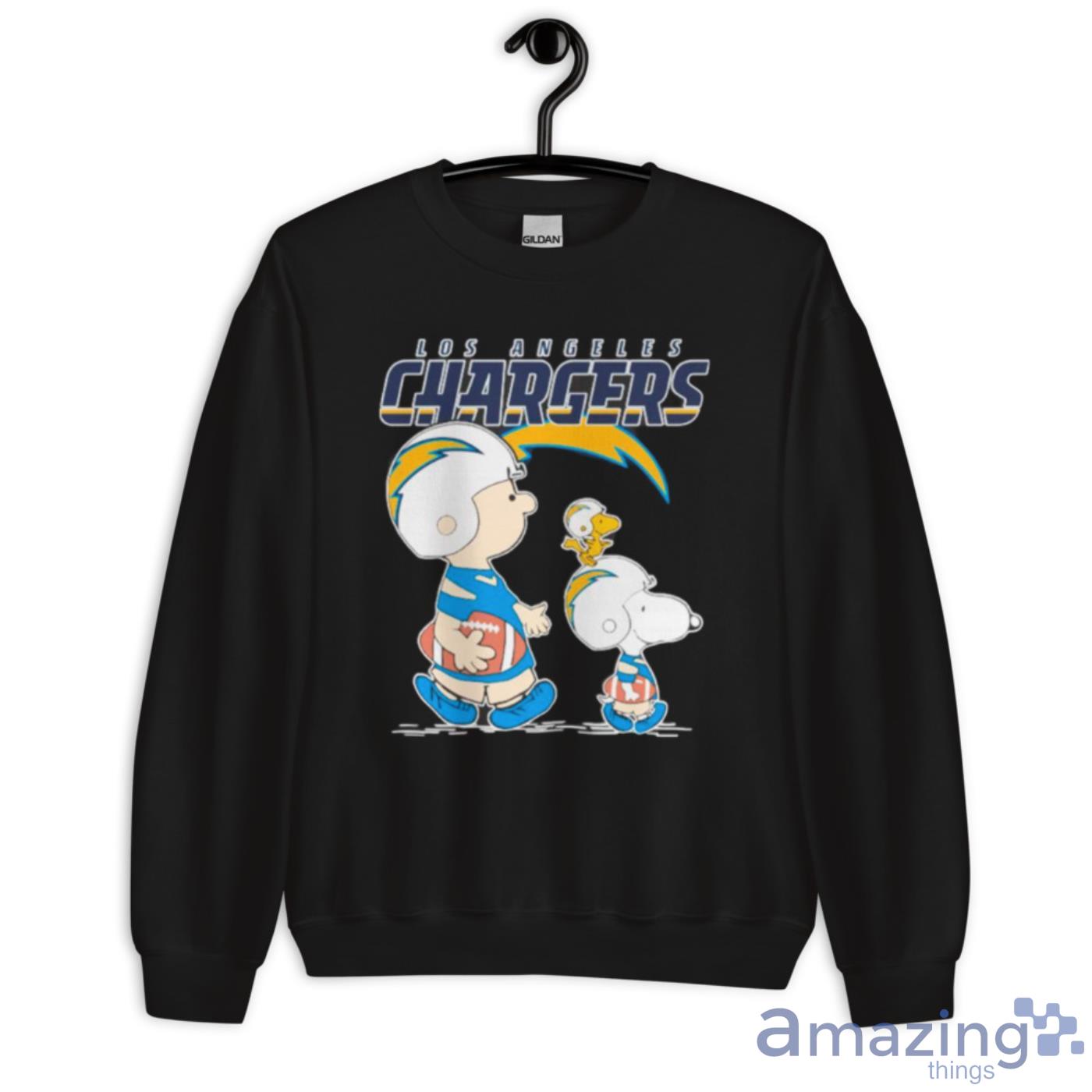 Los Angeles Chargers Christmas Snoopy and Woodstock 2023 T-shirt