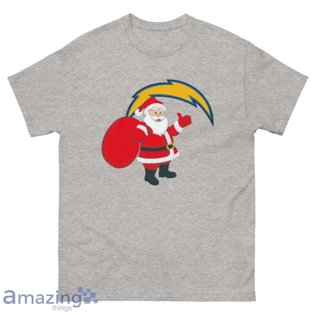 Los Angeles Chargers NFL Santa Claus Christmas Shirt - 500 Men’s Classic Tee Gildan