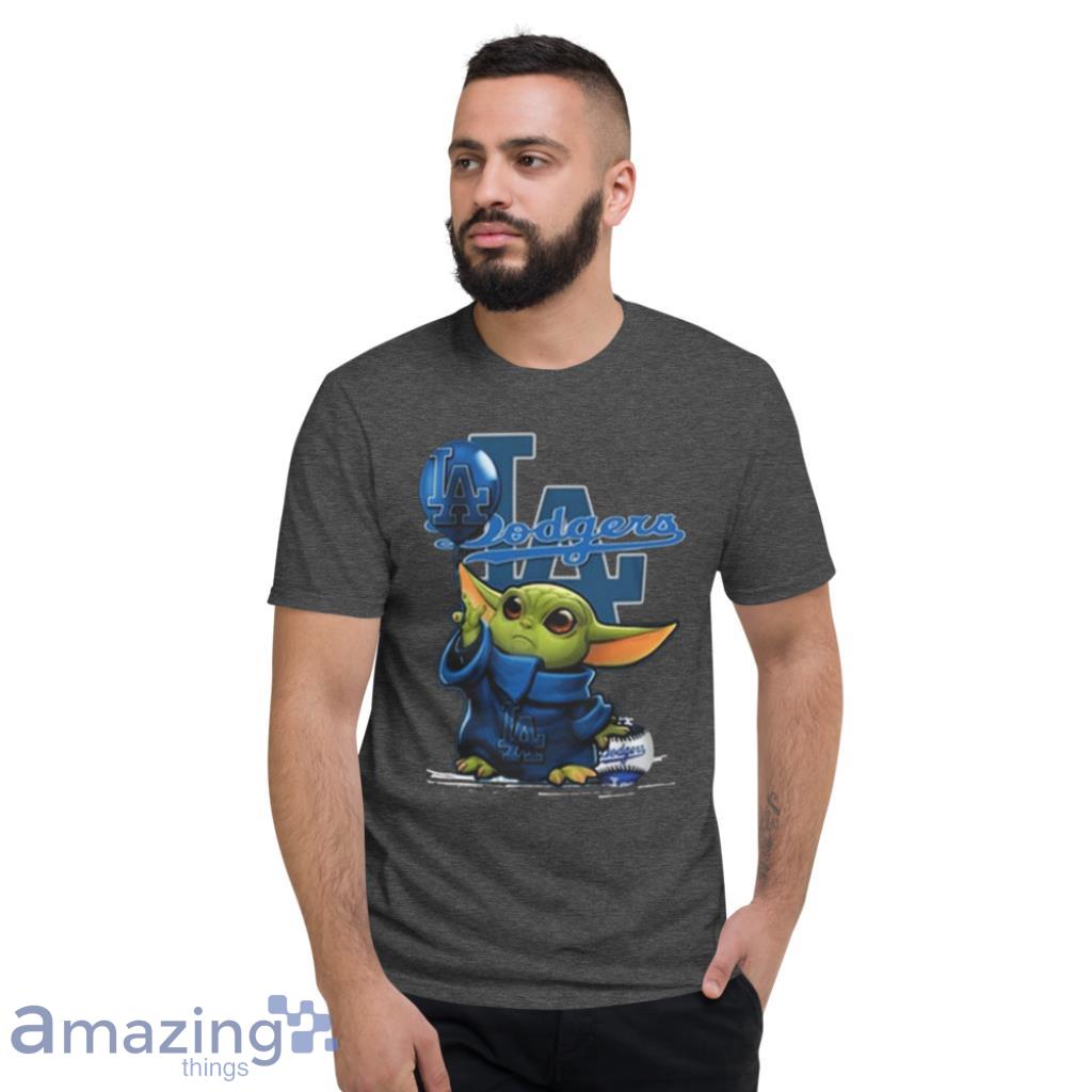 Los Angeles Dodgers Baseball Star Wars Baby Yoda T - Shirt