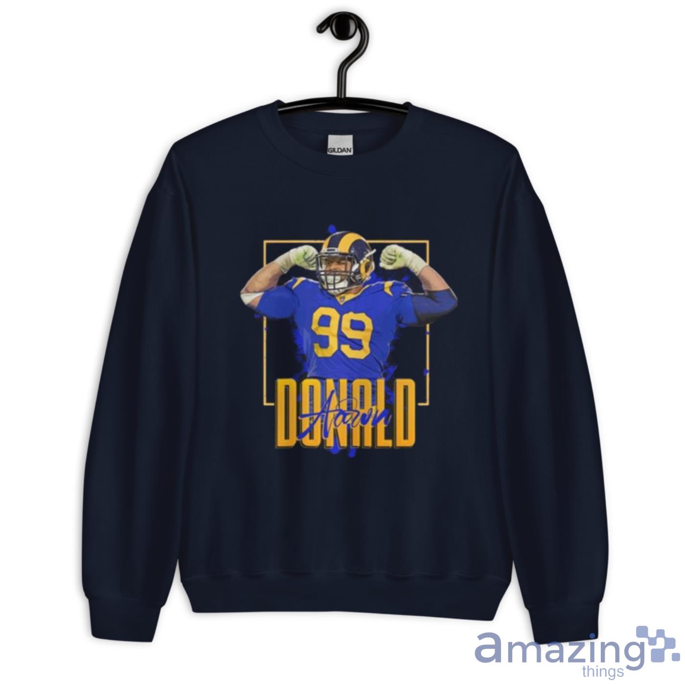 Vintage Aaron Donald 90s LA.Rams Gift Men Women Fan T-Shirt S-3XL |