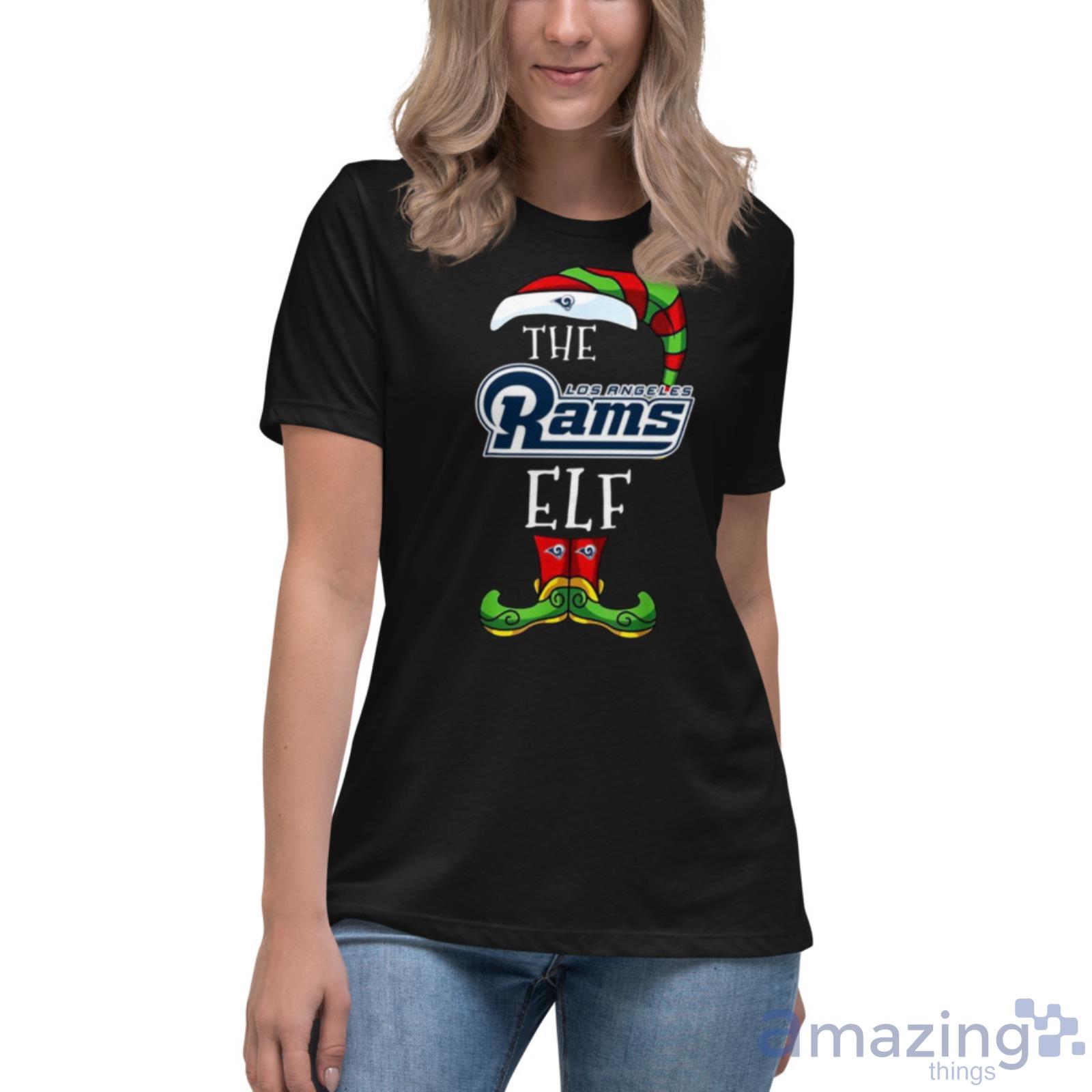 Los Angeles Rams Christmas ELF Funny NFL Long Sleeve T-Shirt