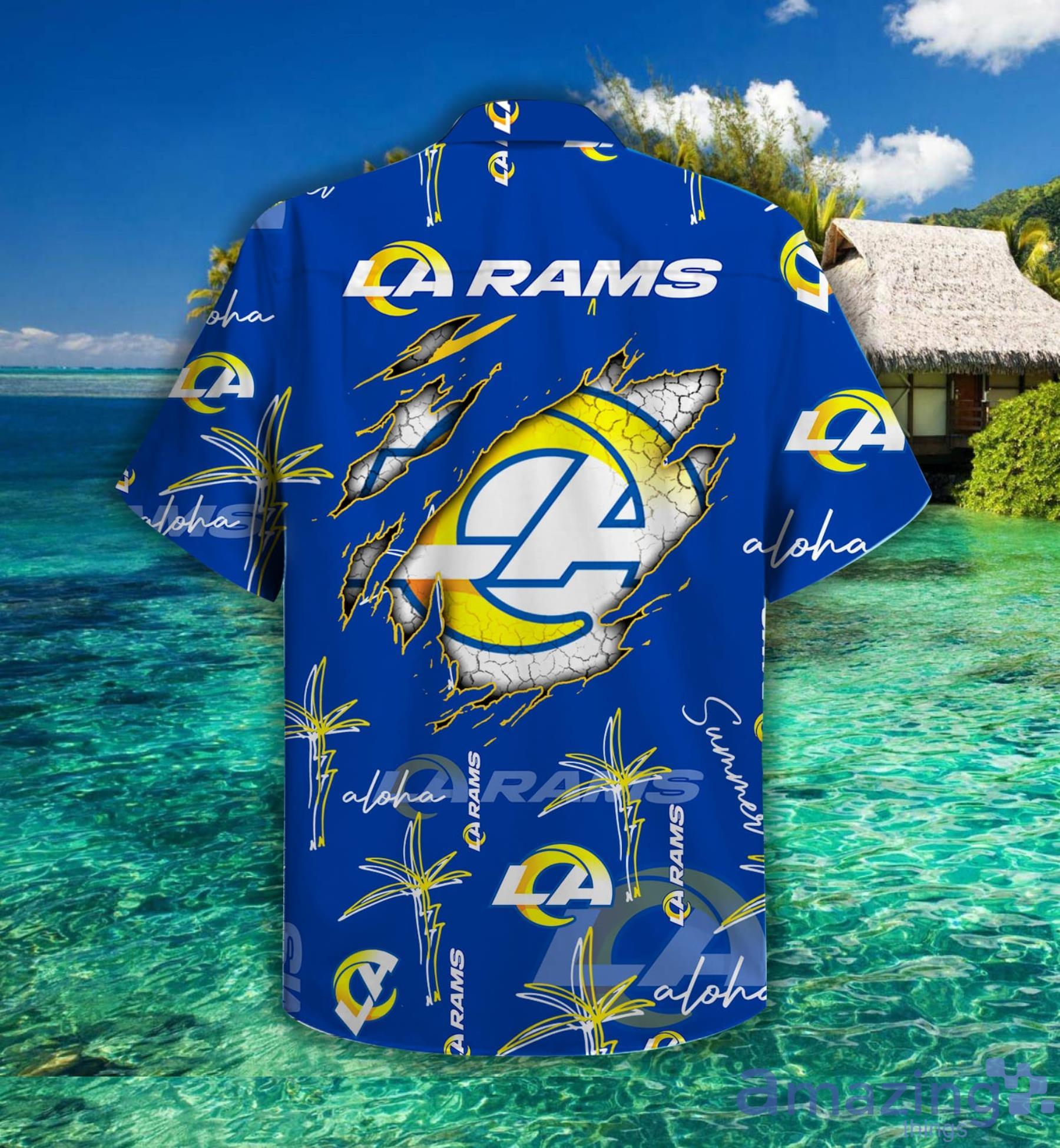 Los Angeles Rams Aloha Hawaiian Shirt Summer Gift