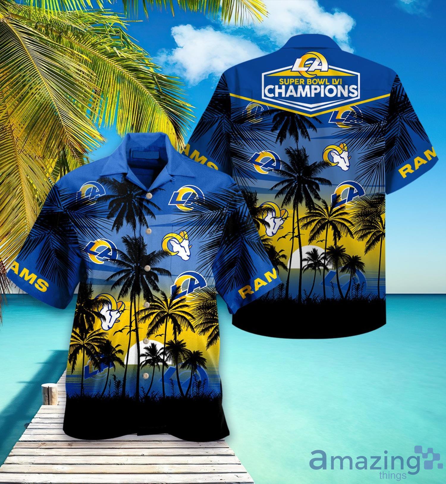 Los Angeles Rams Super Bowl Lvi Champions Hawaiian Shirt - Banantees
