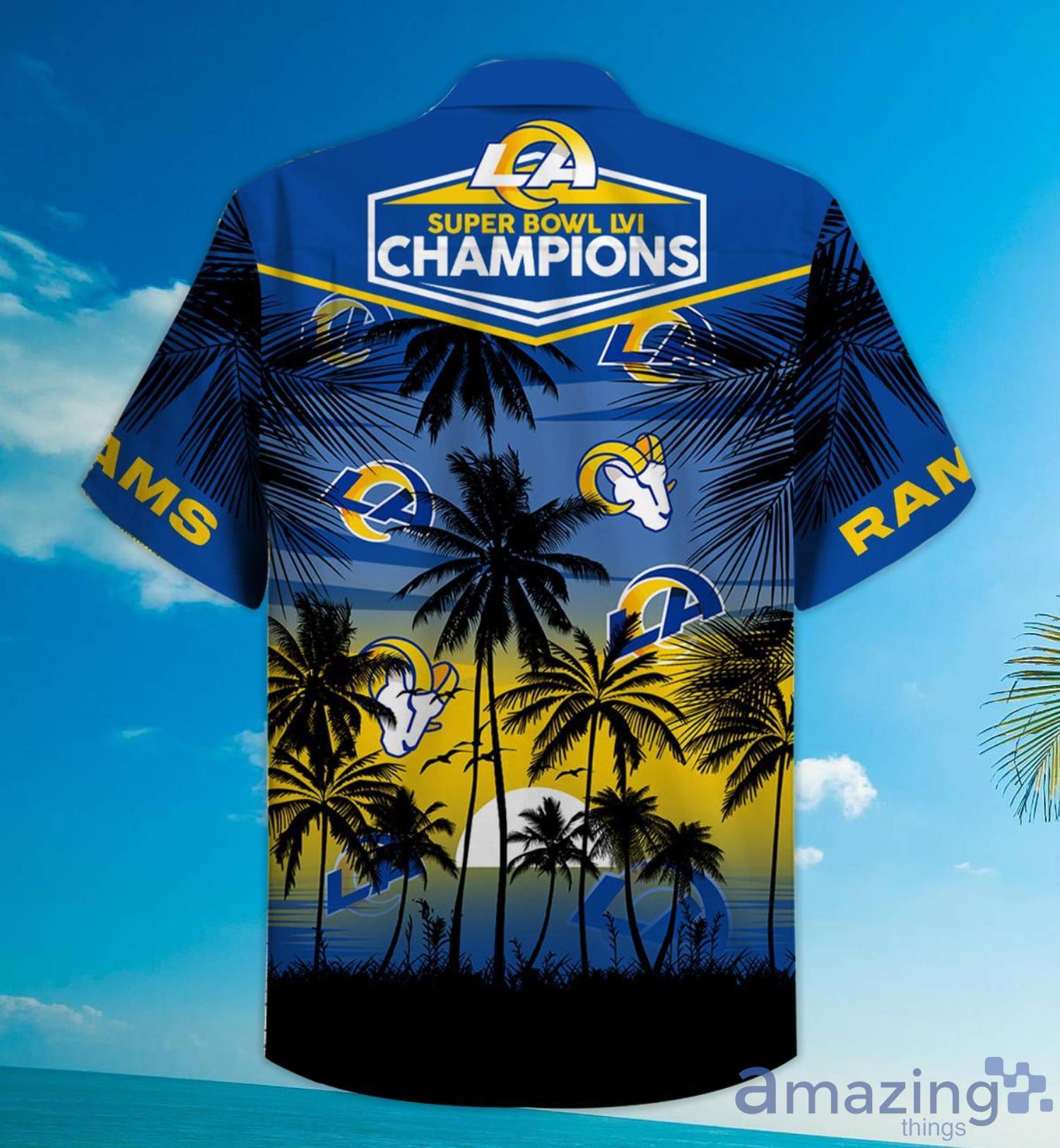 Los Angeles Rams Super Bowl Lvi Champions Hawaiian Shirt - Banantees