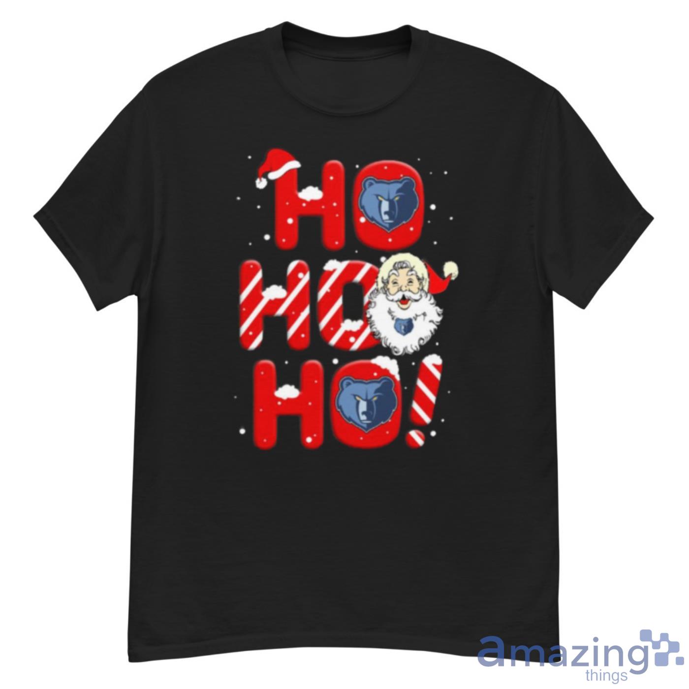 Memphis Grizzlies NBA Basketball Ho Ho Ho Santa Claus Merry Christmas Shirt - G500 Men’s Classic T-Shirt