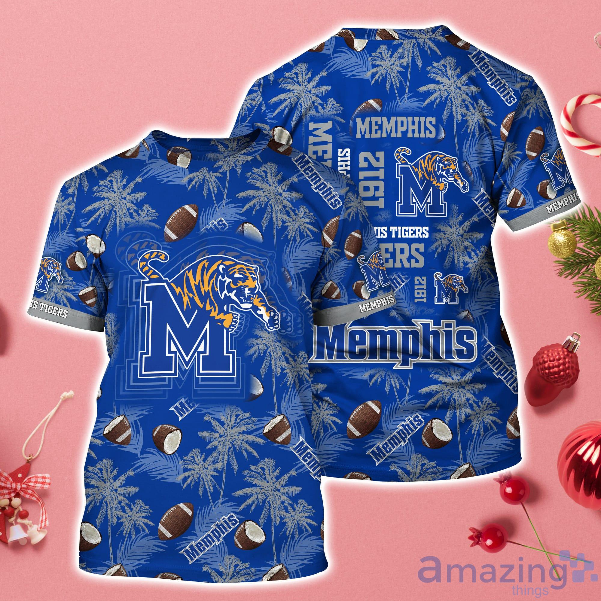 Memphis Tigers Coconut Pattern Hawaii 3D T-Shirt mTP Product Photo 1