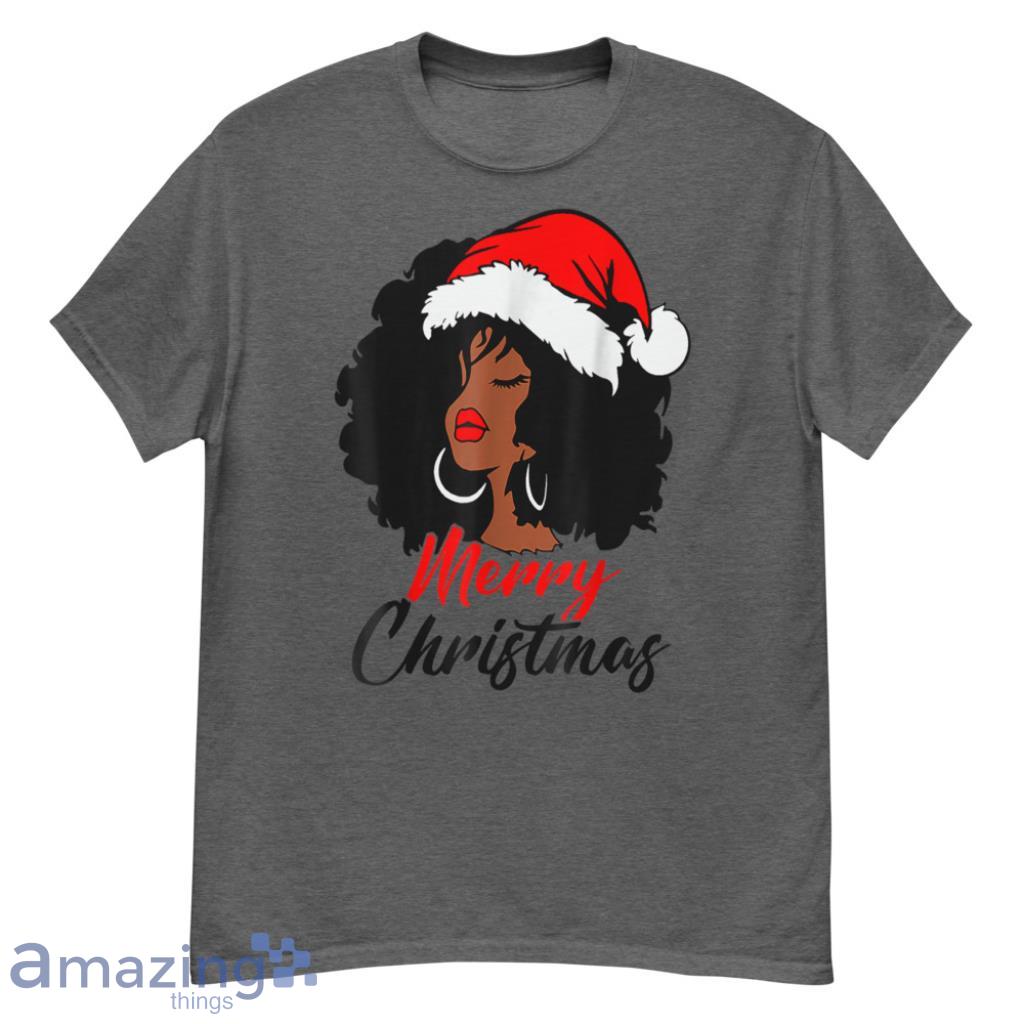Merch_Black African Girl American Melanin Christmas Santa Hat Xmas T-Shirt1 - G500 Men’s Classic T-Shirt-1 Merch_Black African Girl American Melanin Christmas Santa Hat Xmas T-Shirt1 - G500 Men’s Classic T-Shirt-1