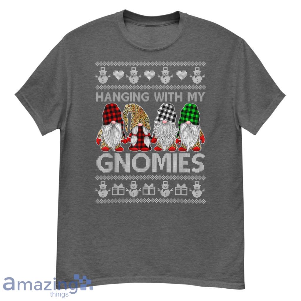Merch_Hanging With My Gnomies Christmas Cute Gnomes Ugly Sweater T-Shirt - G500 Men’s Classic T-Shirt-1