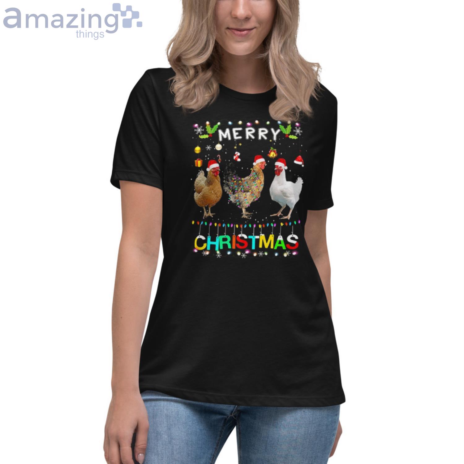 merry christmas chicken shirt