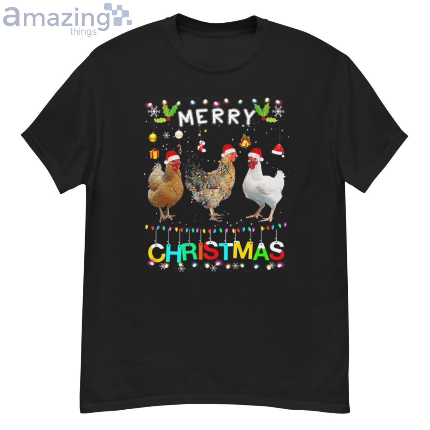 merry christmas chicken shirt