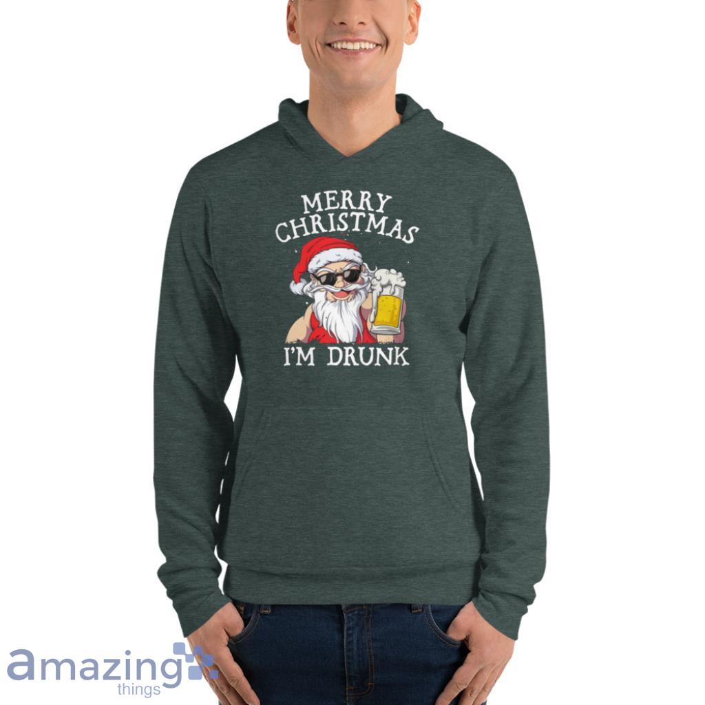 Merry Christmas I'm Drunk Christmas Shirt image Merry Christmas Im Drunk Christmas Shirt - Unisex Fleece Pullover Hoodie-1