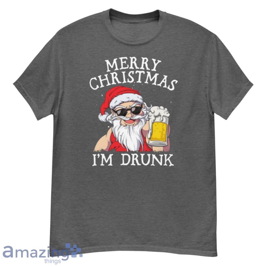 Merry Christmas I'm Drunk Christmas Shirt image Merry Christmas I'm Drunk Christmas Shirt - G500 Men’s Classic T-Shirt-1