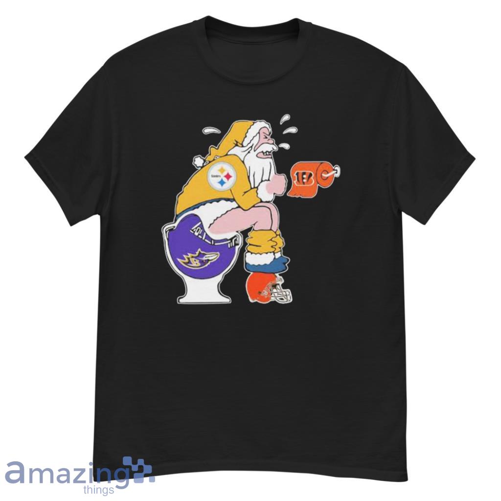 Pittsburgh Steelers Grinch Santa Baltimore Ravens t-shirt by To