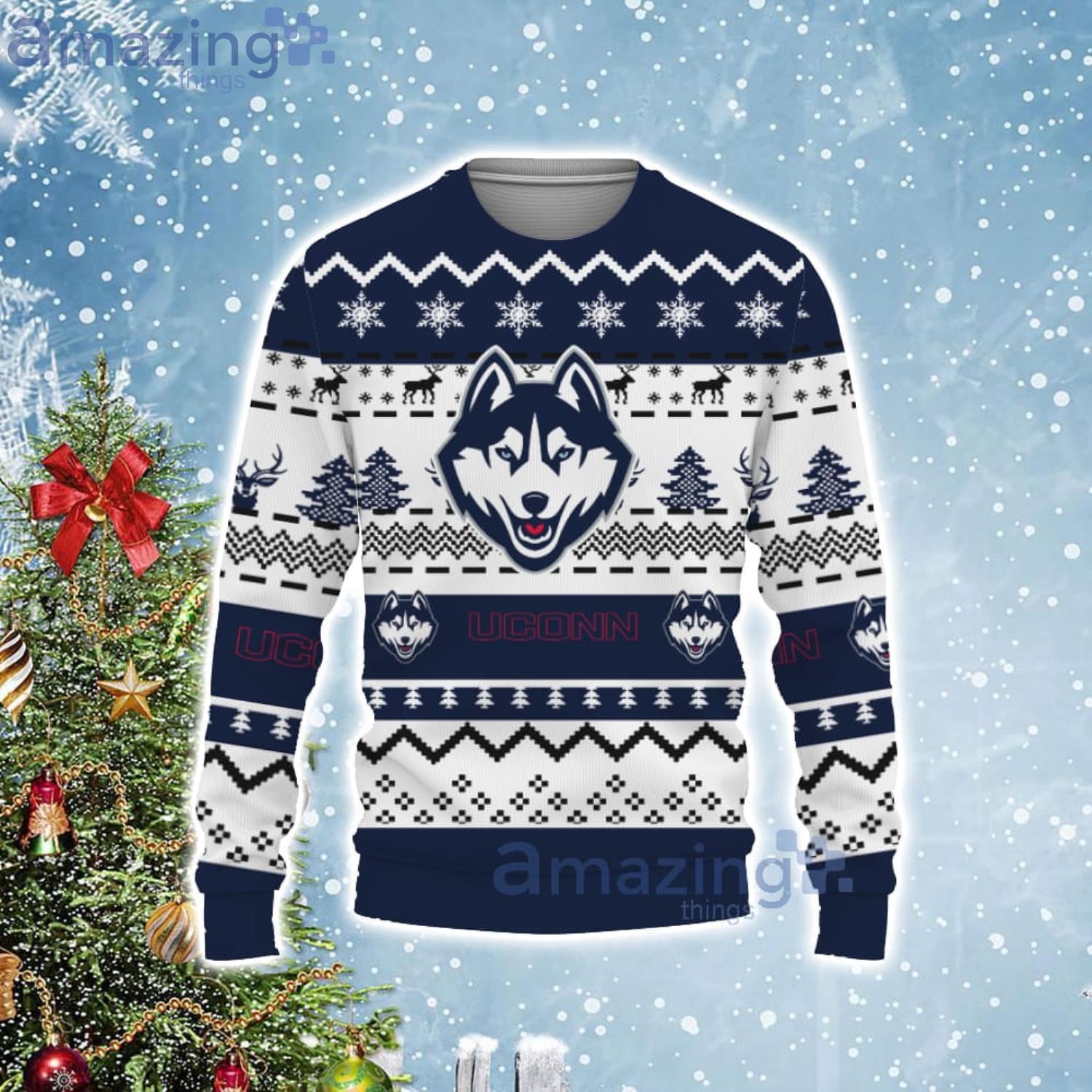 Snow Santa Pattern Logo Villanova Wildcats Tree Ugly Christmas