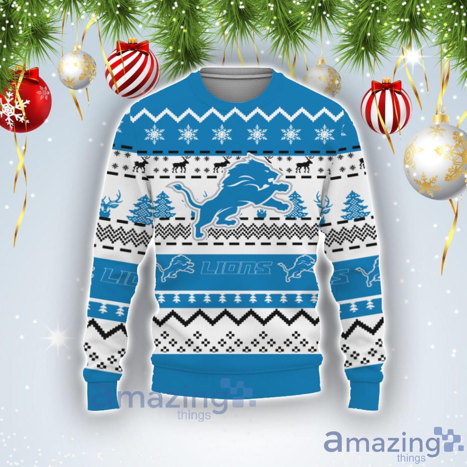 Denver Broncos Christmas Big Reindeer Pattern Christmas Gift 3D Ugly  Christmas Sweater - Banantees