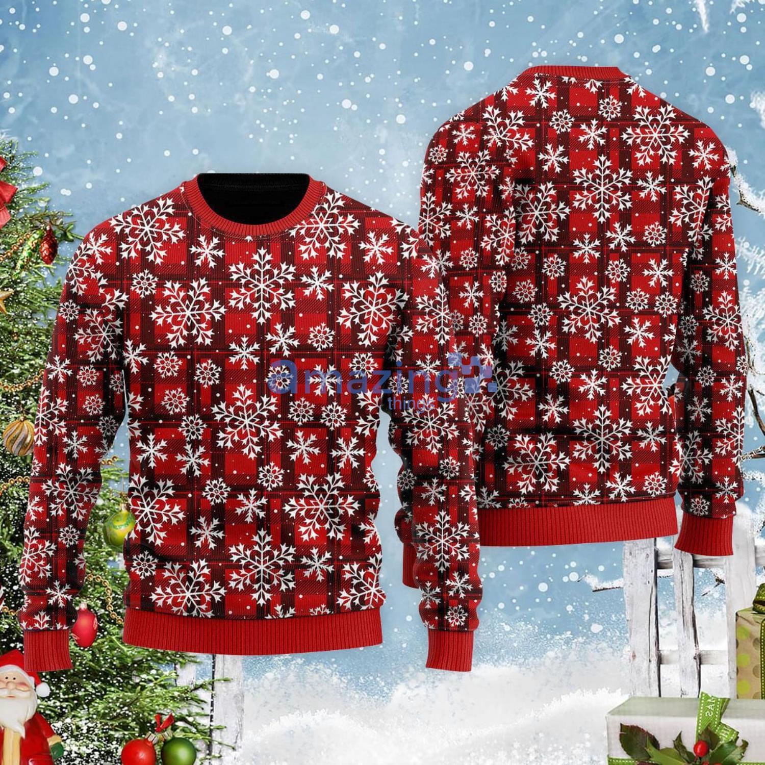 Merry Christmas Wonderful Holiday Pattern Christmas Gift Ugly Christmas Sweater Product Photo 1