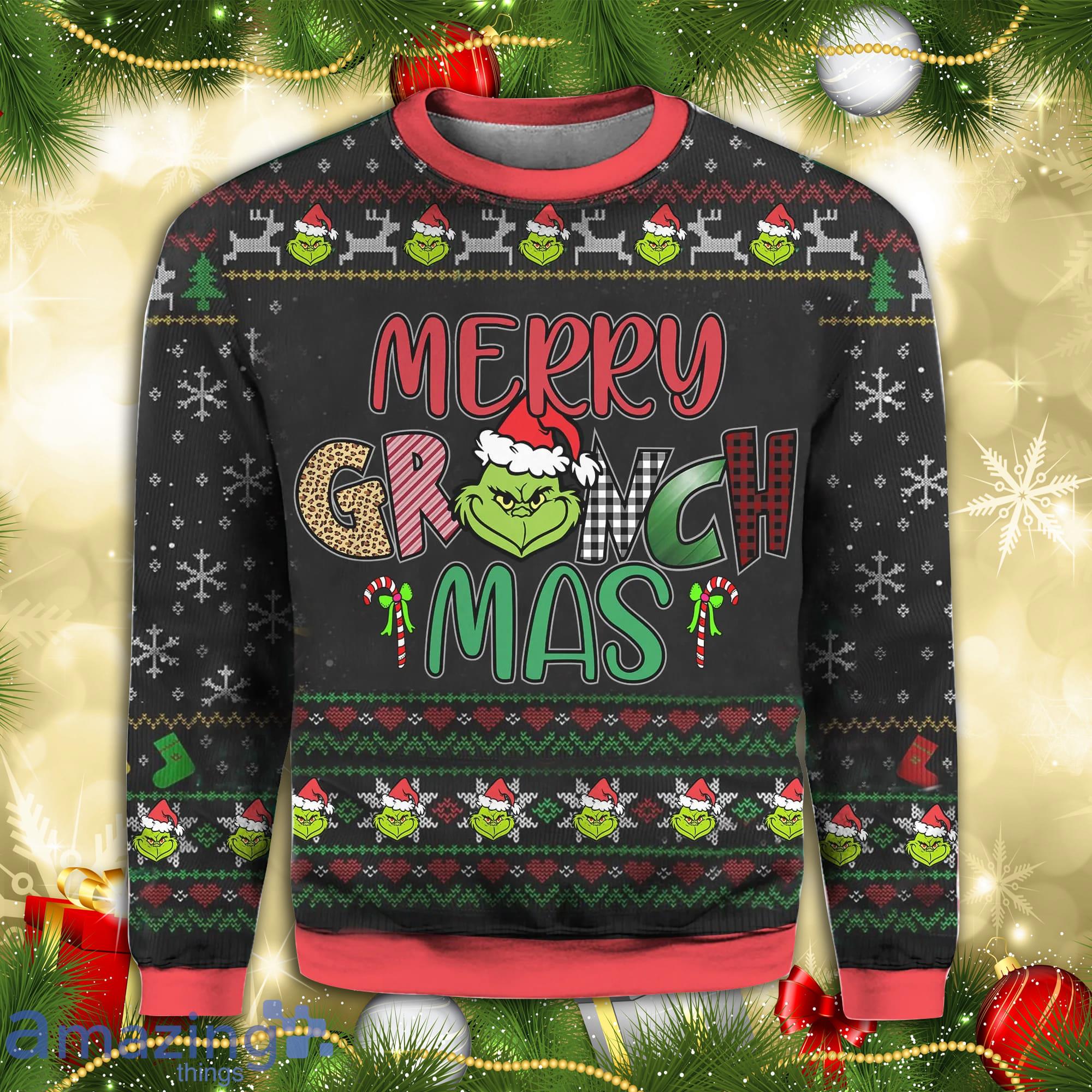 Merry Grinch Mas Knitting Pattern Christmas Ugly Sweater Product Photo 1