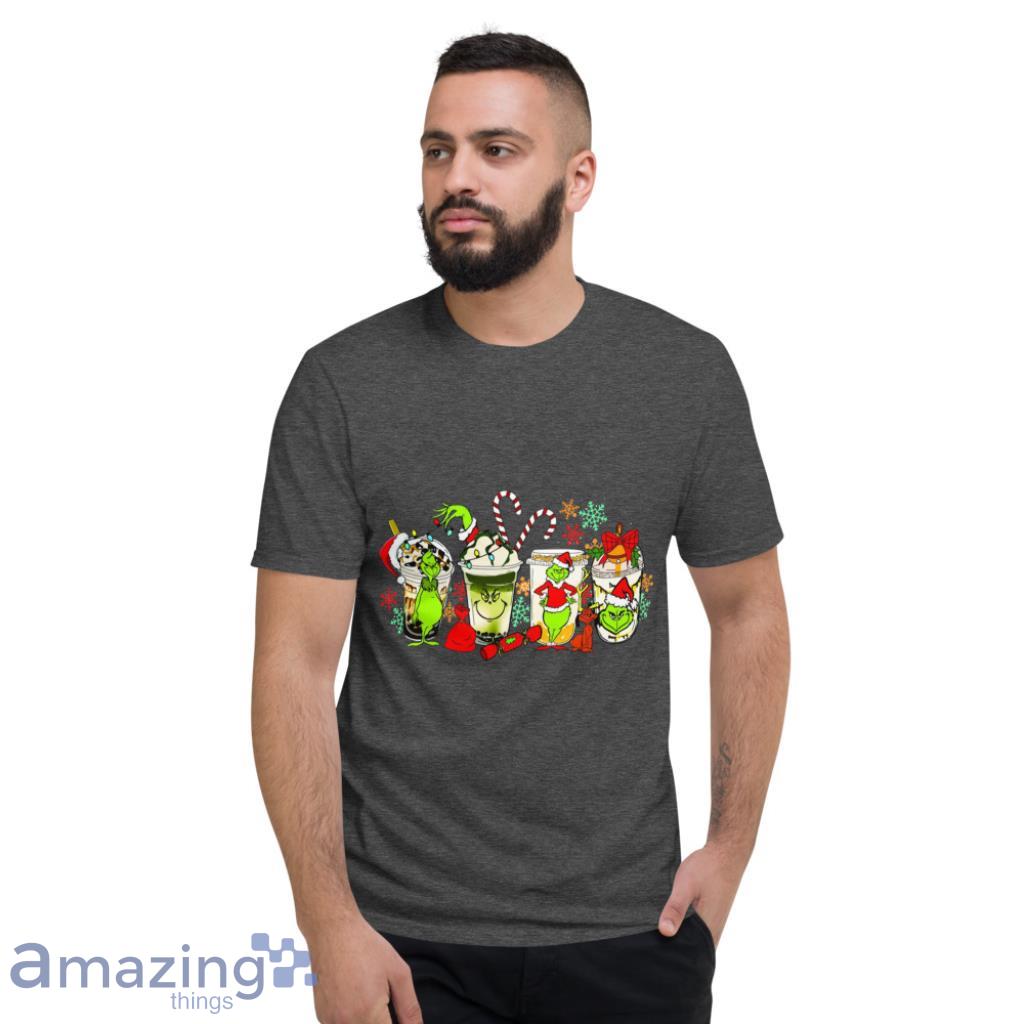 Merry Grinchmas Drinks DIY Iron On Christmas Shirt Product Photo 1