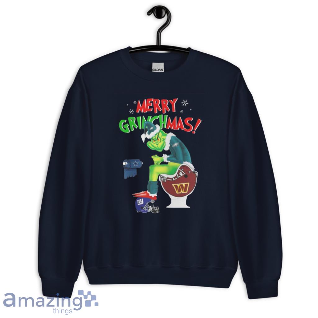 Grinch Hand Holding Philadelphia Eagles Christmas Shirt