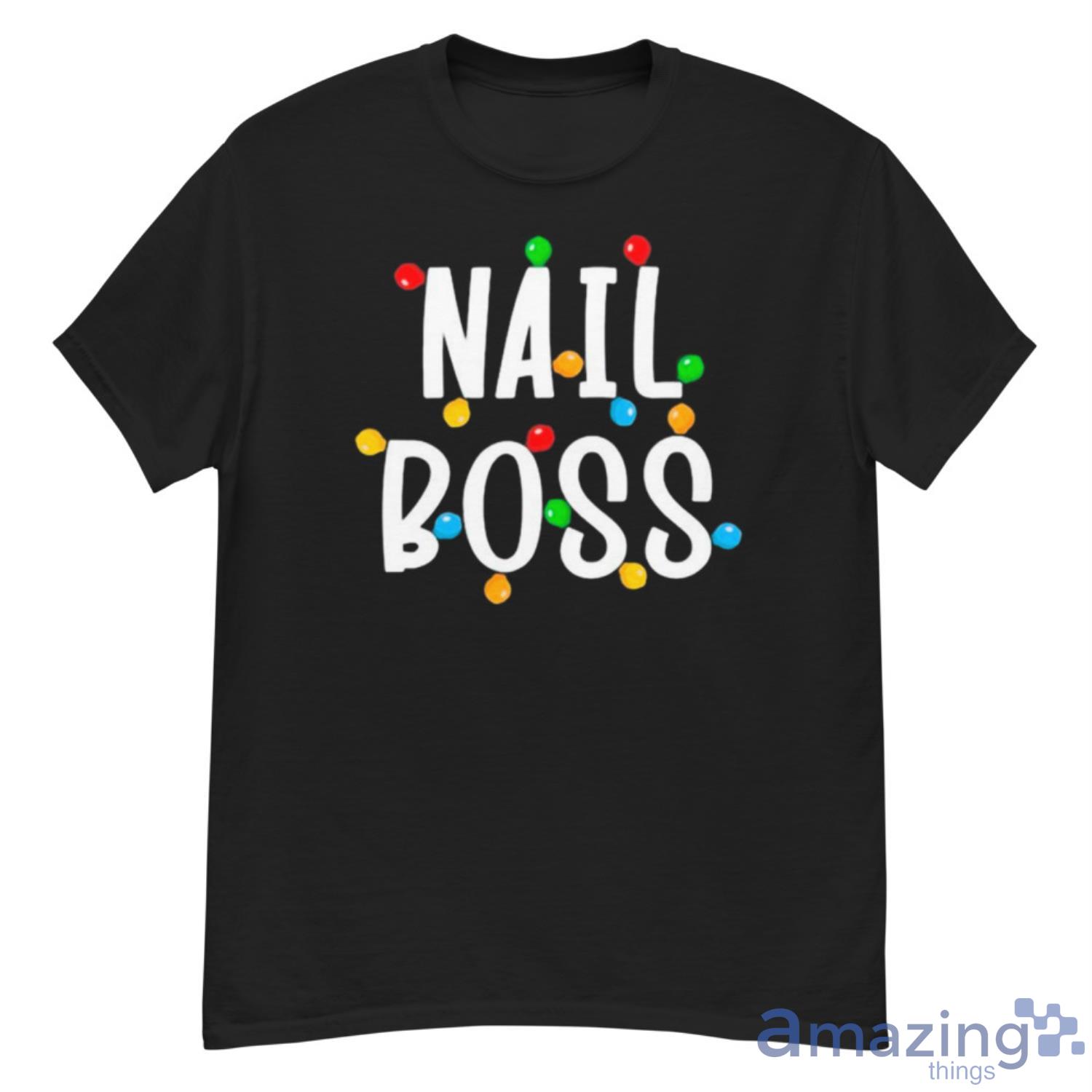 Mglm Nail Boss Christmas Light Merry Xmas Nail Polish Life Shirt - G500 Men’s Classic T-Shirt