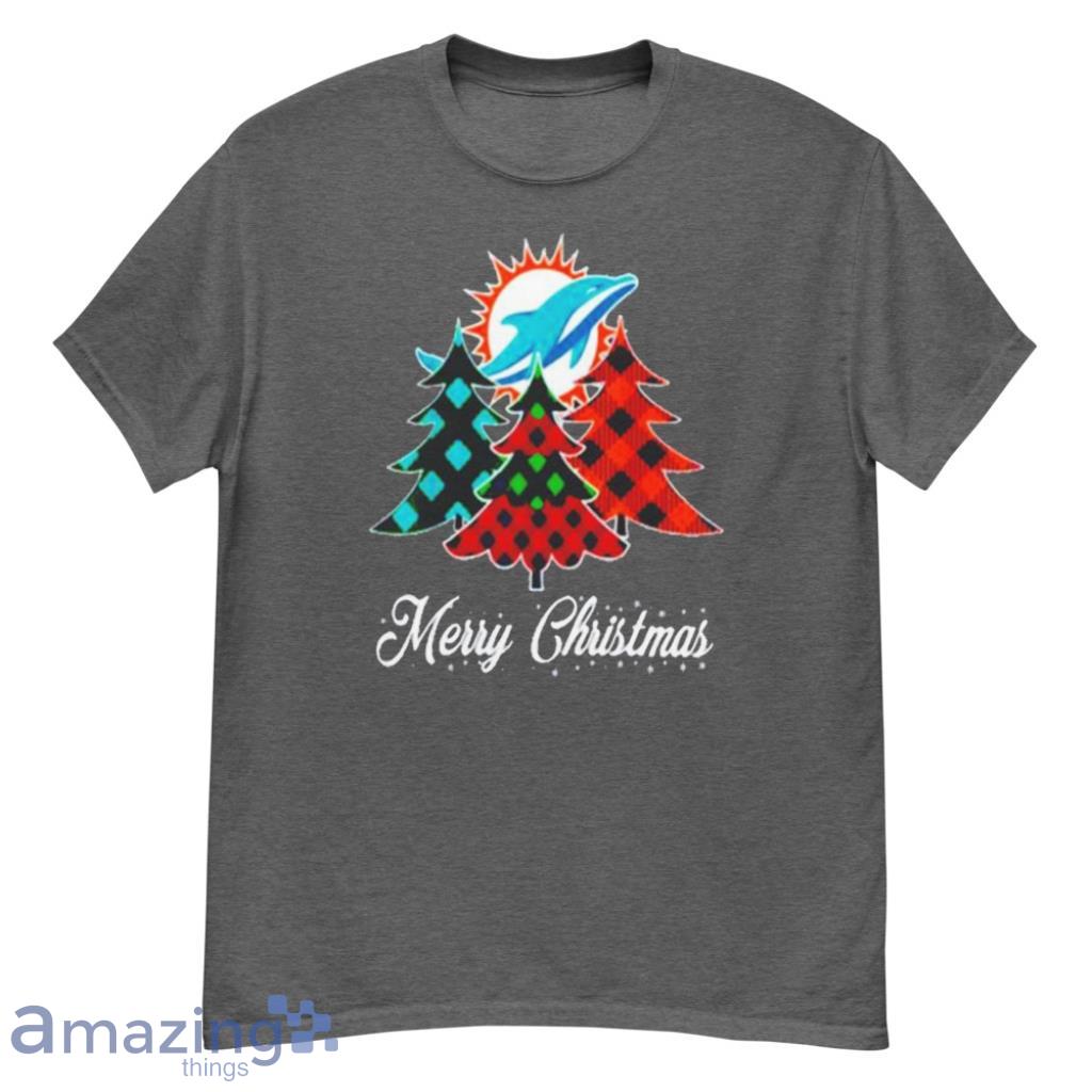 Miami Dolphins Merry Christmas T-shirt - G500 Men’s Classic T-Shirt-1