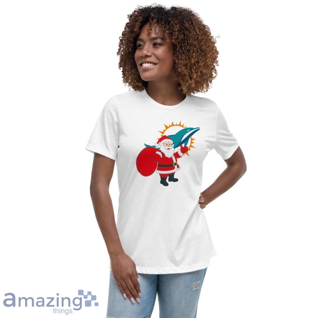 Miami Dolphins NFL Santa Claus Christmas Shirt