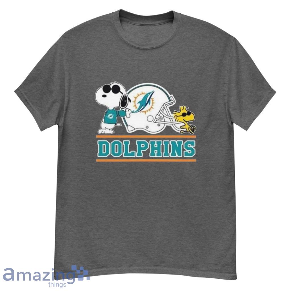 Miami Dolphins Snoopy NFL Merry Christmas Shirt - G500 Men’s Classic T-Shirt-1