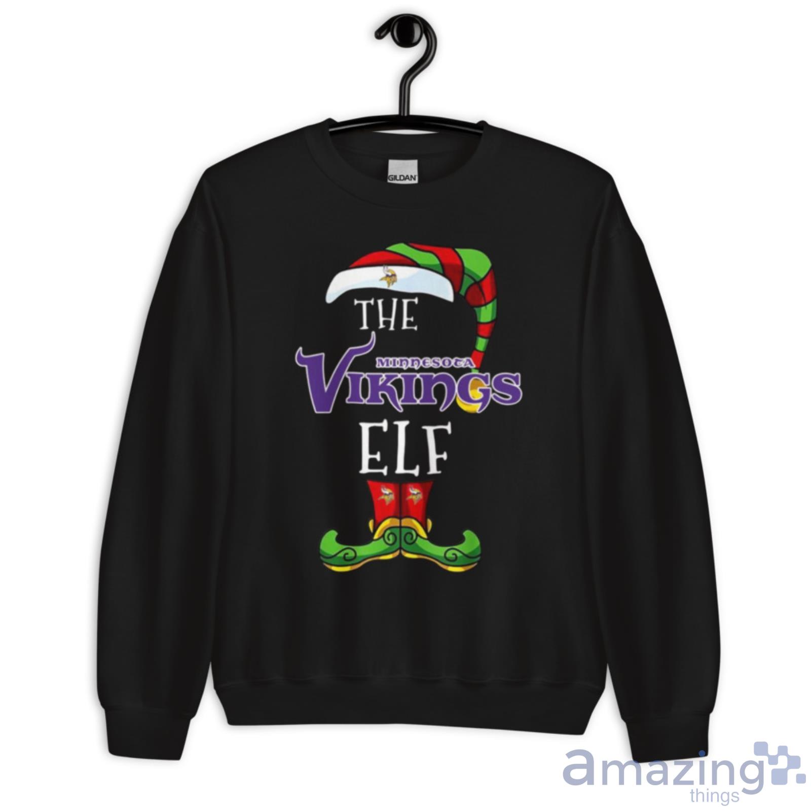 Minnesota Vikings Christmas Jumper Graphic Crew Sweatshirt - Mens