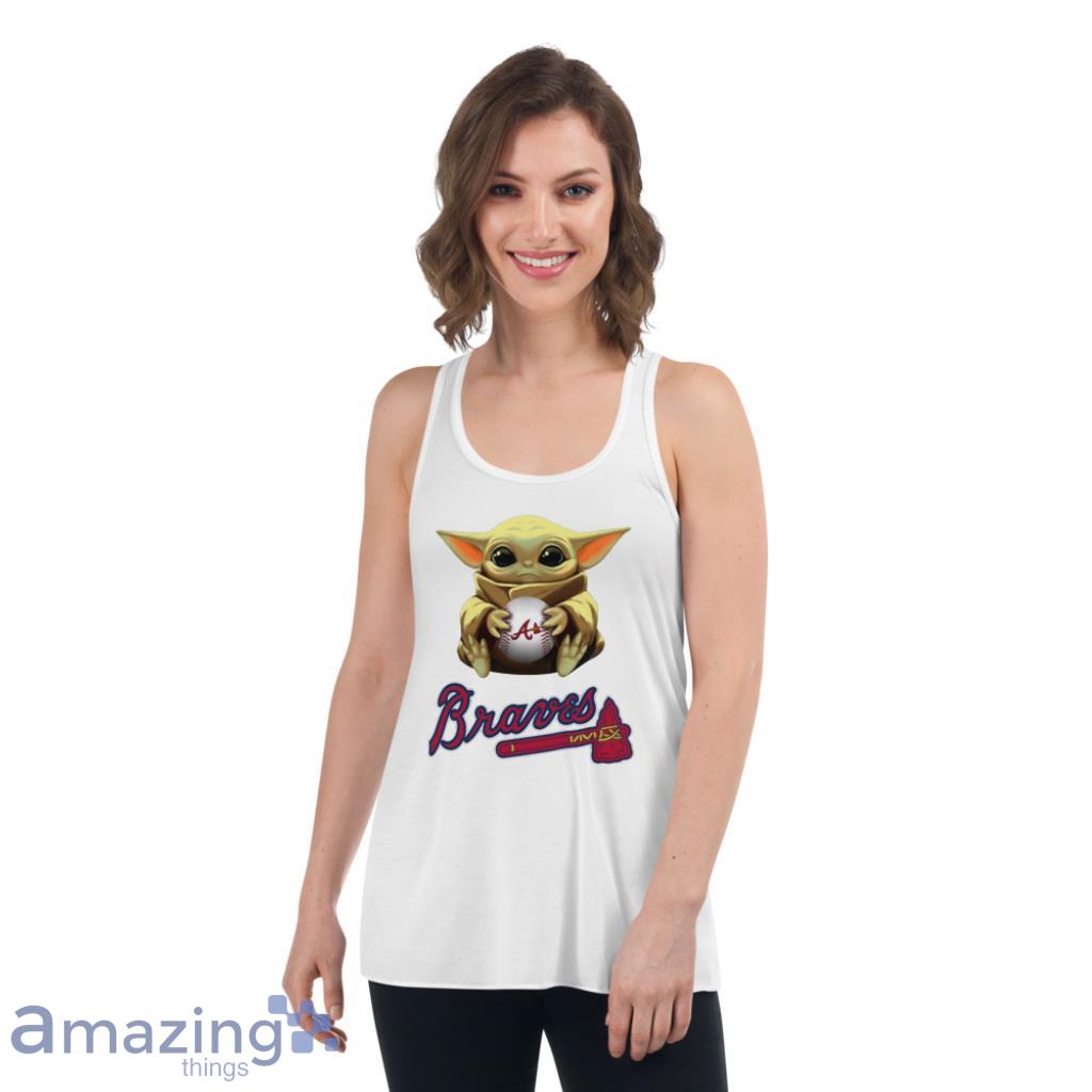 Youth Atlanta Braves Heather Gray Sleeveless T-Shirt