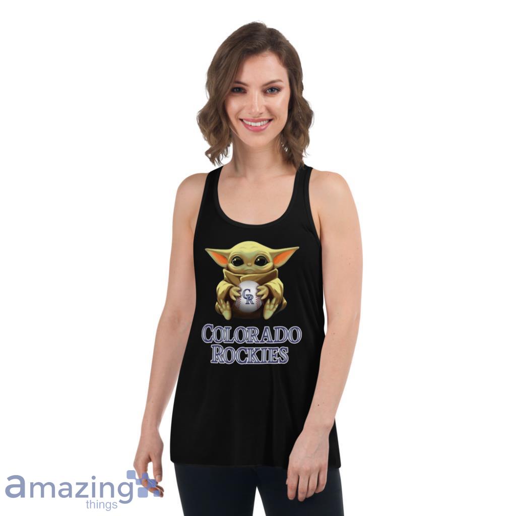 MLB Baseball Colorado Rockies Star Wars Baby Yoda T Shirt